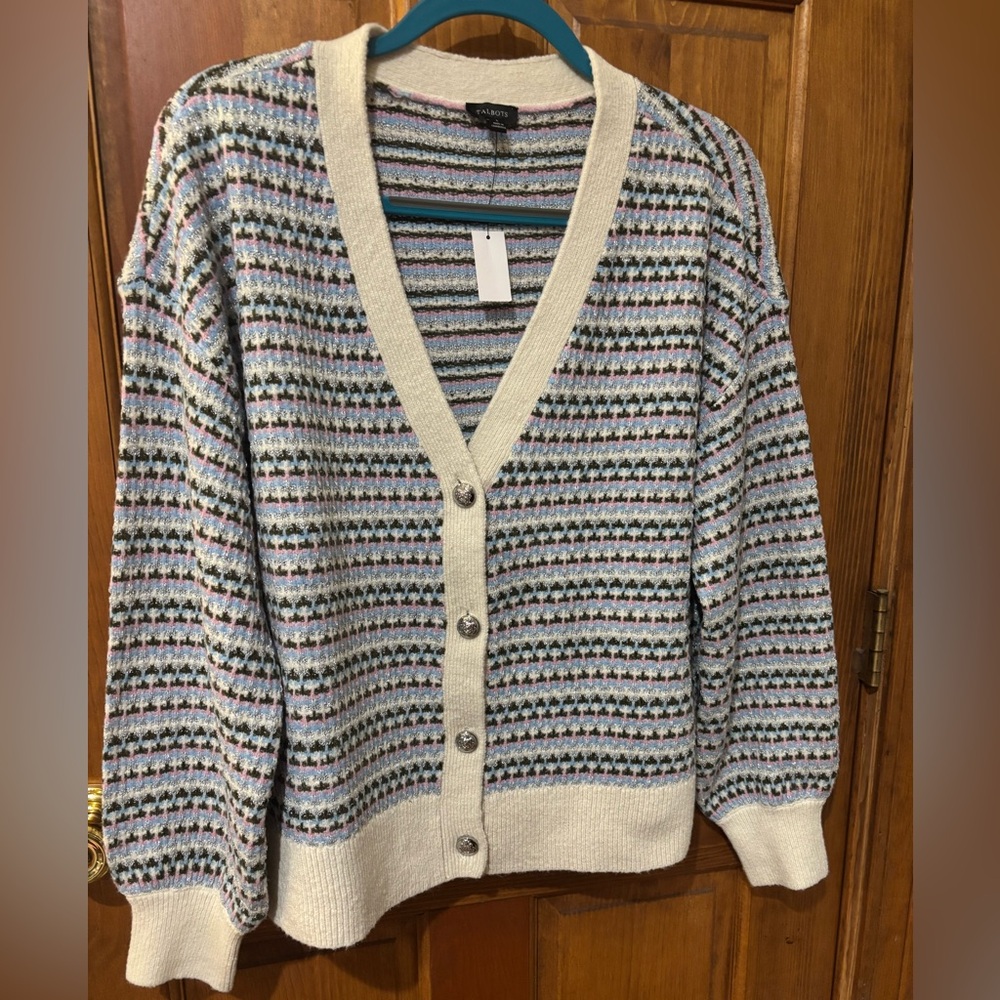 Talbots V-Neck Cardigan Size Large